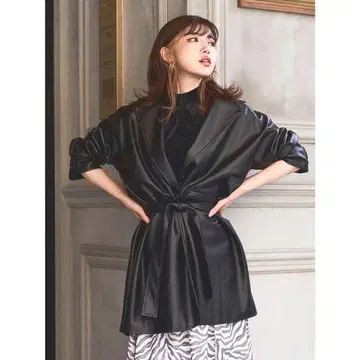 Darich 에코 가죽 자켓 블랙