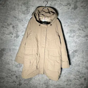 INED 이네드 패딩 자켓 블루종 베이지 밀리터리 깔끔한