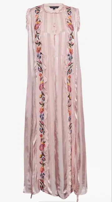 FRENCH CONNECTION 핑크 롱 원피스 12