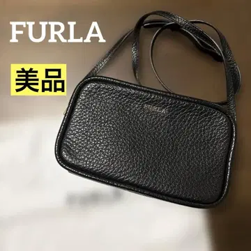 훌라 [ 새상품급 ] FURLA 블랙 가죽 숄더백