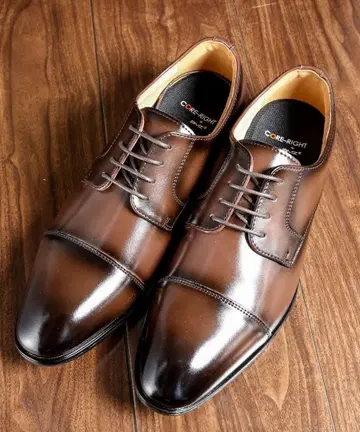 새상품 코어라이트 몸통 밸런스를 맞추는 비즈니스 슈즈 브라운 소가죽 레더