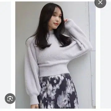 MERCURYDUO 보틀넥 니트 그레이