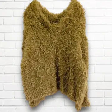 앙그리트 긴팔 니트 스웨터 브라운 성숙 큐트 걸리시