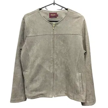 DECOY 데코이 스웨이드 가죽 노카라 자켓 그레이지 11호