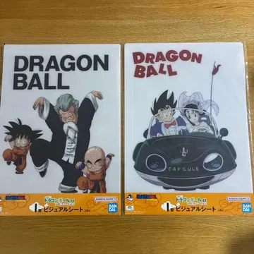 [ 미사용 새상품 ] 제일복권 드래곤볼 비주얼 시트 손오공 치치 외