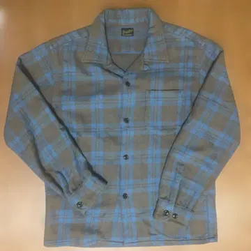 TENDERLOIN 플란넬 셔츠 오픈 카라