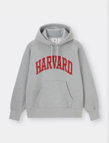 지유 GU 후드 맨투맨 하버드 그레이 XL