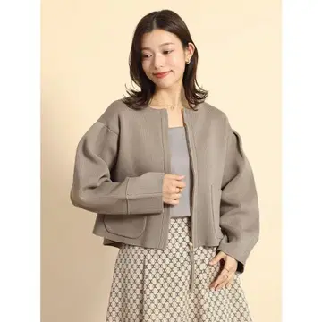 미들 게이지 지퍼 니트