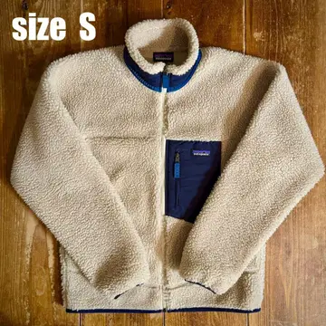 Patagonia 레트로X 플리스 자켓 남성용 S 베이지 x 네이비