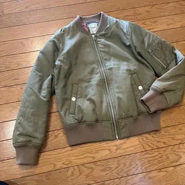 BEAMS HEART MA-1 스타일 자켓 카키