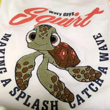 PIXAR 스쿼트 반팔 T셔츠 여성용 M 파인딩 도리