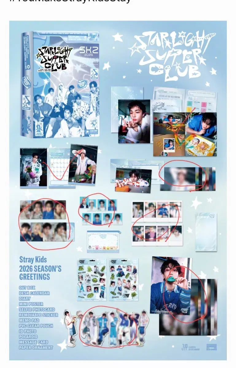 2026 Season's Greetings Stray Kids Sig yes24 buncheol diary calendar
