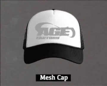 AGE FACTORY 메쉬 캡 화이트/블랙