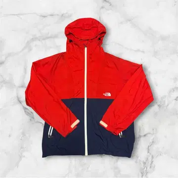 THE NORTH FACE 마운틴 후드티 레드/네이비