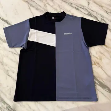 새상품급 브리핑 골프 패치워크 모크넥 셔츠 S