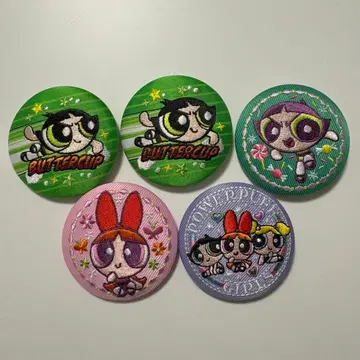 파워퍼프걸스 자수 캔뱃지