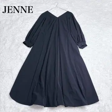 JENNE 제누스 후방 리본 코쿤 원피스 M 드레스 블랙 23SS