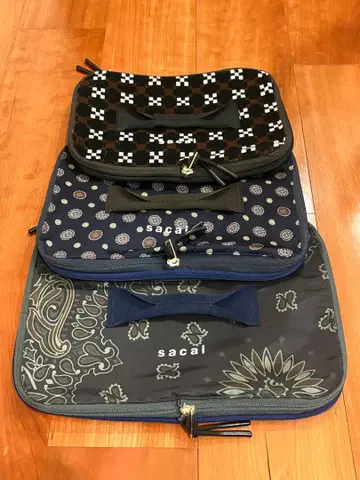 sacai 트래블 파우치 3세트