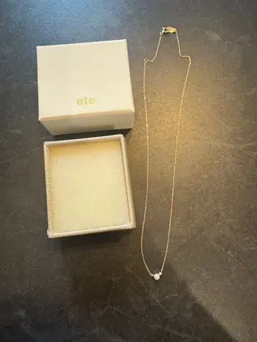 ete 골드 펄 목걸이