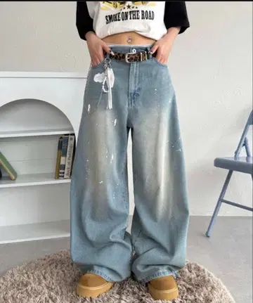 sedacle 배기 실루엣 오버다이 데님