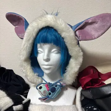 디즈니 스티치 후드 팬캡