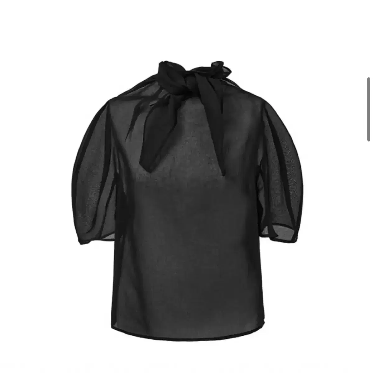 AMOMENTO | 아모멘토 (New) Amomento KNOTTED COLLAR TOP (grey) on