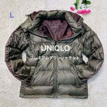 L 사이즈 단종품 유니클로 UNIQLO 프리미엄 다운 자켓 카키