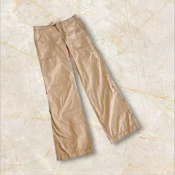 갭 하의 캐주얼 팬츠 브라운 사이즈 6 면 100% 프리