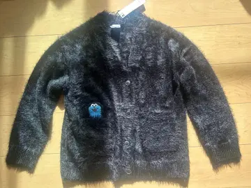 택 포함 새상품 GU 지유 퍼펫 스순스순 콜라보 가디건 S 사이즈 블랙