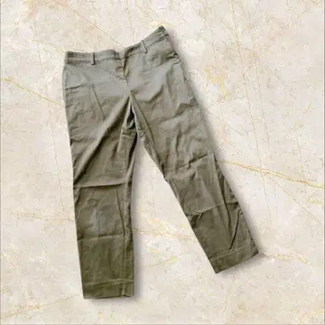 에이치앤엠 하의 캐주얼 팬츠 카키 프리 사이즈 봄/여름 슬릿