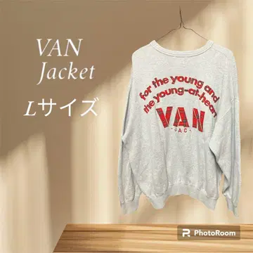 VAN JAC  아치 로고 타탄 체크 무늬 트레이닝복