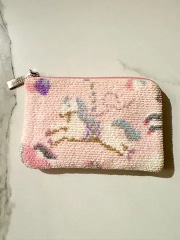 FEILER 러브러리 모쿠바 L자 파우치 페일 핑크