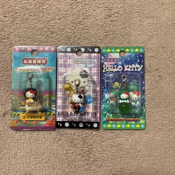 지역 한정 키티 스트랩 지퍼 마스코트 3종