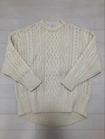 HYKE/하이크 피셔맨 케이블 니트 오버 사이즈