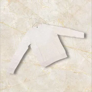 무인양품 긴팔 니트 스웨터 S 사이즈 스트레치 화이트