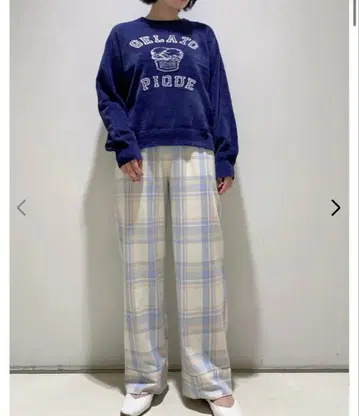 젤라또피케 자카드 풀오버 & 롱팬츠 셋업