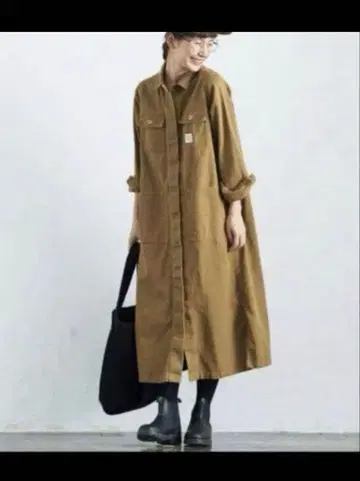 Sunnyclouds 롱 코트 베이지 MP 사이즈 여성용 원피스