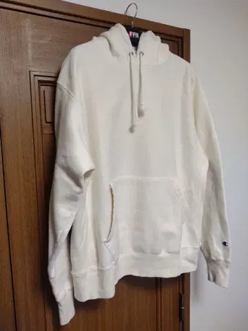 챔피온 리버스 위브 후드티 화이트 아이보리 오버사이즈 파랑 택