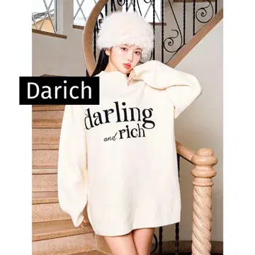 Darich 2023 자수 니트 튜닉
