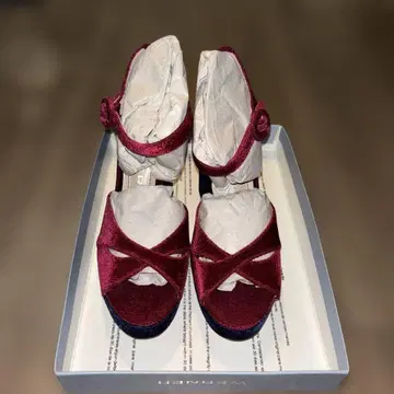 [ ROSE BUD/미사용 ] WERNER 와인 레드 펌프스