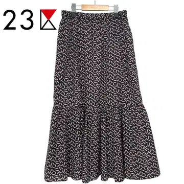 새상품급 [세탁 가능] 에스파드리유 프린트 티어드 스커트