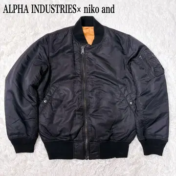ALPHA INDUSTRIES x niko and MA-1 블랙 자켓