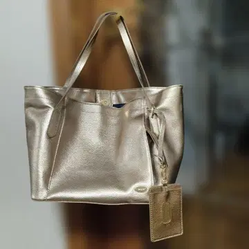 셈프리체 소가죽 카드 케이스 포함 토트백 브론즈