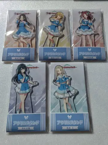 학원 아이돌 마스터 로손 콜라보 아크릴 스탠드 5장 세트