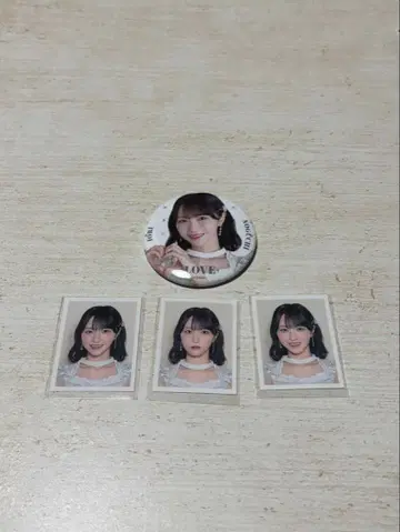 이코라부 노구치 이오리 캔 배지 ID 사진 3개