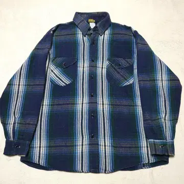 80s OSHKOSH 플란넬 셔츠 좋은 배색