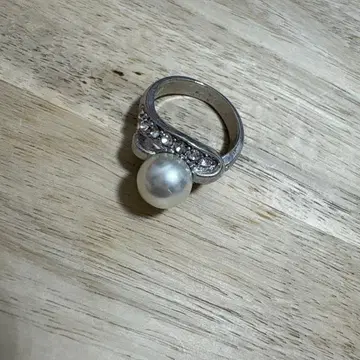 엘레강트 펄 크리스탈 반지