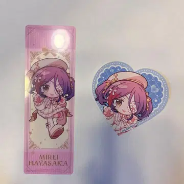 데레스테 마네키네코 콜라보 하야사카 미레이 슬림 클리어 카드 스티커