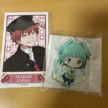 암살교실 아카바네 카르마 치노 카에데 아크릴 스탠드 브로마이드 특전