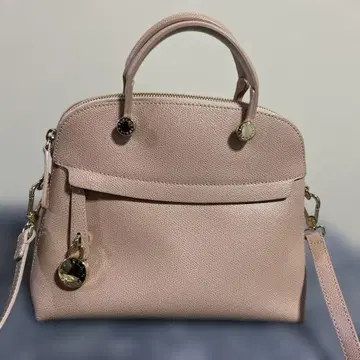 FURLA 파이퍼 S 2way 핸드 숄더백 핑크 베이지